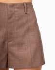 Jolie Plaid Short close up