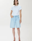 Nolan Relaxed Straight Cut Off front view, hand in pocket