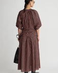 Hanne Tie Maxi Skirt full body back