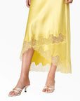 Alexandria Strapless Dress close up hem