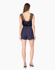Jolie Crepe Short Navy full body back
