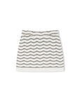 Skirt with wavy pattern on a white background