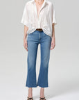 Goldie Ankle Kick Flare in Calla