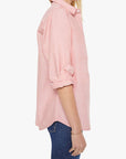 The Bestie Top in Red side view on model