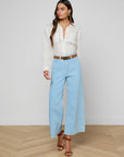 Houston Cropped Wide-Leg Jean full body front