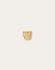 Groovy Initial Mini Bead - Letter W side