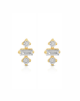 Dory Diamond Earrings close up front