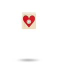 Adina Reyter Ceramic Pave Heart Bead Mini back close up