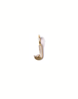 Adina Reyter Groovy Diamond Initial Mini Bead J by itself