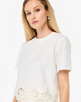 Cami NYC Keanu Lace Scallop Top close up