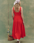 The Great the Day Break Dress Hot Red back