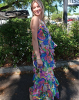 Amanda Uprichard Poise Halter Maxi Dress side