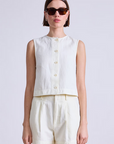 Apiece Apart Godet Button Tank front