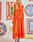 Hunter Bell Nathalie Embroidered Skirt front