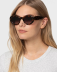 Krewe Margaret Venezia Sunglasses on model looking left