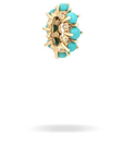 Adina Reyter Turquoise + Diamond Rounds Big Bead side