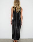 LNA Keily Stripe Tank Dress back