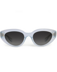 Krewe Irene Powder Blue Sunglasses front by itself