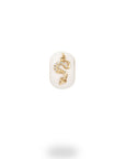 Adina Reyter White Ceramic Pave Dragon Bead