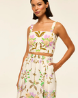 Misa Lois Sleeveless Crop Top front
