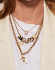 Adina Reyter Diamond Dice Big Bead 14K stacked
