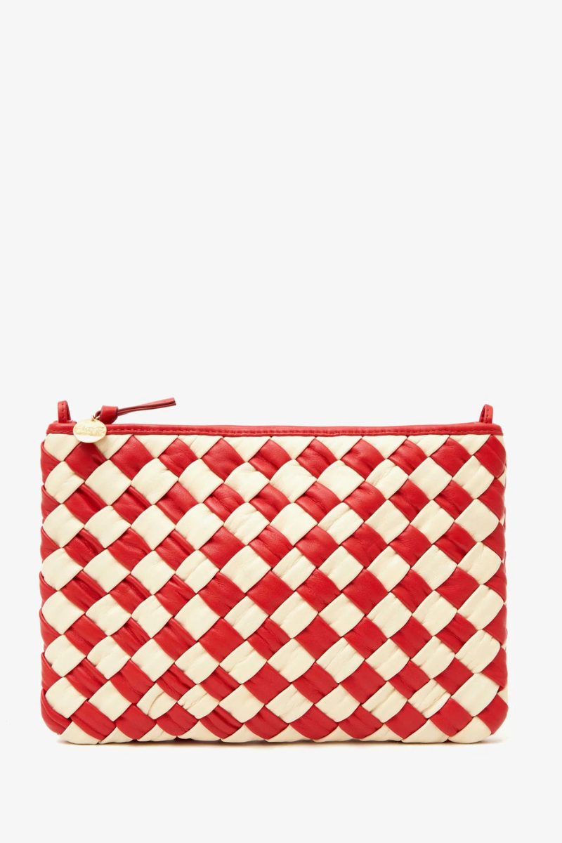 ◆タチカワ◆バーチカルブランド◆W100×H130◆O-2509BL4◆ White Woven Clutch - Handwoven Clutch | LIKHA – LIKHÂ