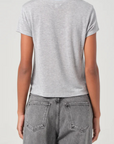 Agolde Adine Shrunken Tee Grey Heather back