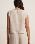 Velvet Tavia Linen Top back