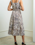 Raquel Allegra Flo Midi Dress Zebra