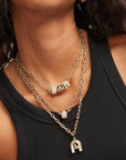 Adina Reyter 4mm 16inch Italian Link Necklace on model