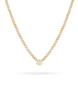 Adina Reyter Round Bezel Set Lab Grown Necklace