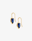 Clare V Bezel Heart Earrings side