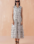 Omika Emiline Maxi Dress front, no belt