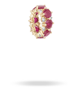Adina Reyter Ruby Diamond Rounds Big Bead close up side
