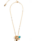 Lizzie Fortunato Sardina Charm Necklace flat lay