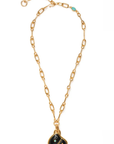 Lizzie Fortunato Agate Shell Pendant Necklace full view