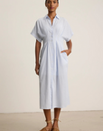 Velvet Riley Midi Button-down Dress front
