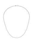 Adina Reyter Bead Chain Necklace Silver full view