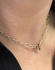 Adina Reyter Fluted Star of David Big Bead on chain
