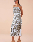Omika Sammi Print Midi Skirt full body front