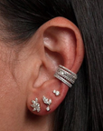 Adina Reyter Pave Ear Cuff stacked