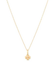 Adina Reyter Diamond Clover Mini Bead Charm on chain