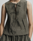 Saint Art Nina Tie Front Top all ties tied