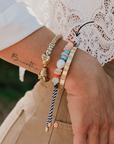 Mignonne Gavigan Lupe Bracelet with other bracelets
