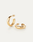 Jenny Bird Staple Hoops Medium side by side