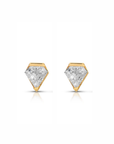 Leona Stud Earrings side by side close up