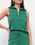 Greylin Weston Sleeveless Athletic Half Zip front