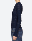 Sea Ruby Long Sleeve Top Navy side