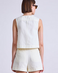 Apiece Apart Godet Button Tank back
