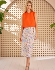 Hunter Bell Coolidge Floral Midi Skirt front